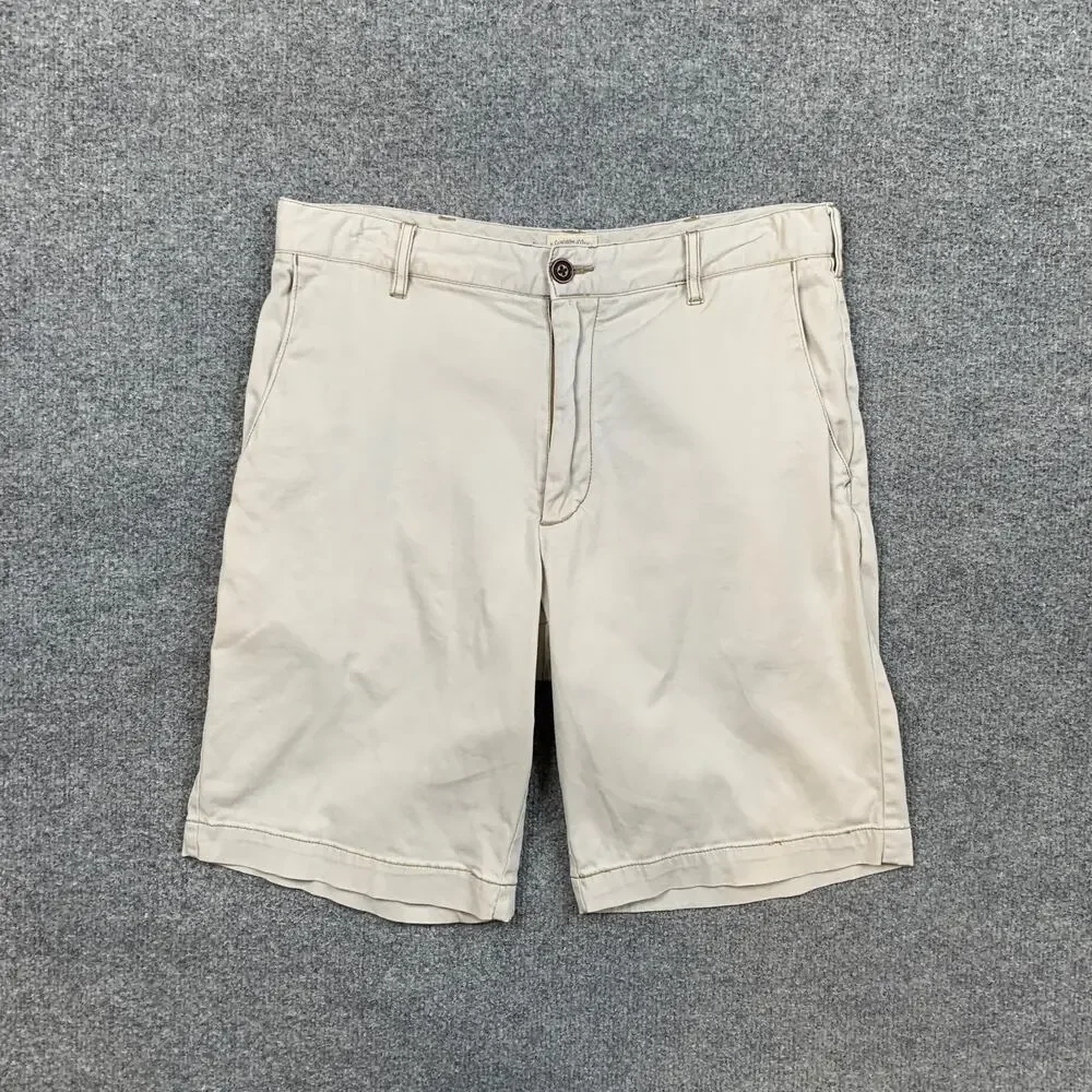 Faherty Shorts Mens 29 Light Gray Lightweight Stretch Cotton Twill Casual Golf